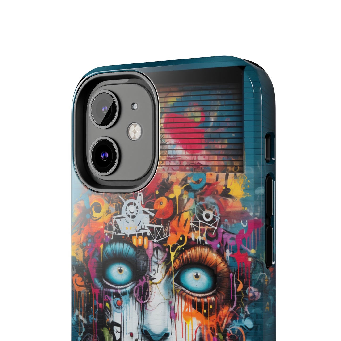 Elevate Your Style with our "Graffiti Face Concrete Wall" Phone Case -Tough Phone Cases