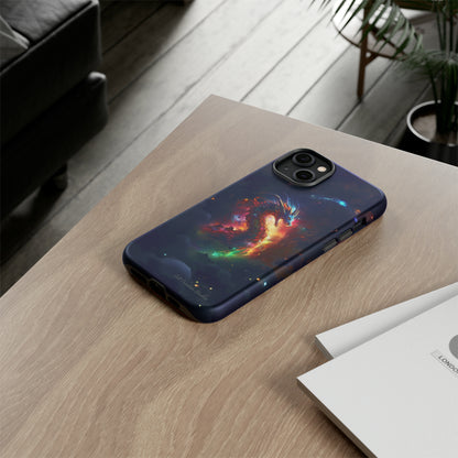 "Cosmic Dragon Unleashed" -Tough iPhone Cases