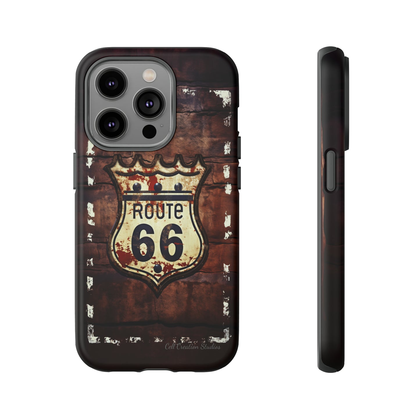 "Retro Route 66" Phone Case -Tough Cases