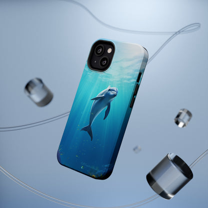 The "Dolphin Serenity" -MagSafe Tough iPhone Cases