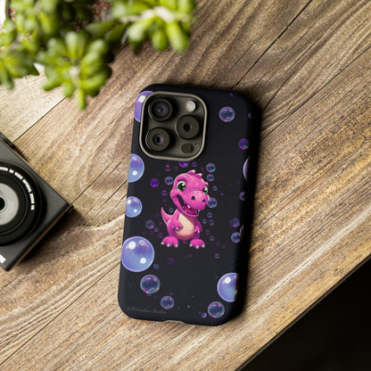 "Dino Glam" Glitter Dinosaur Phone Case -Tough Cases