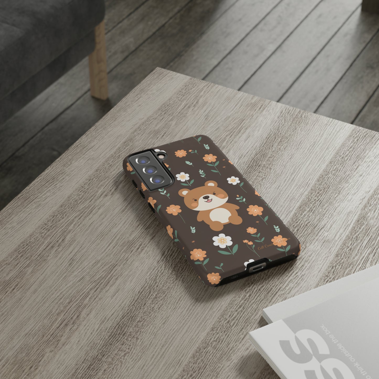 "Floral Bear Elegance" -Tough Phone Cases