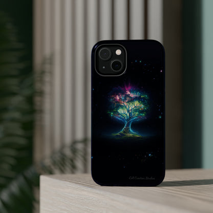 Introducing the "Holographic Tree of Life" Cell Phone Case – A Visionary Blend of Art and Technology -MagSafe Tough Cases