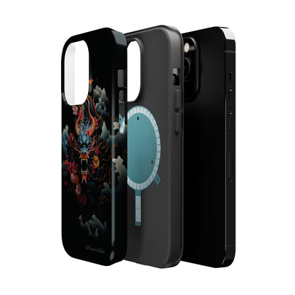 Introducing the "Japanese Dragon Majesty" Cell Phone Case – Embrace the Legend in Style -MagSafe Tough Cases