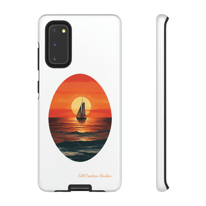 "Sailboat Sunset Serenity" -Tough Samsung Cases