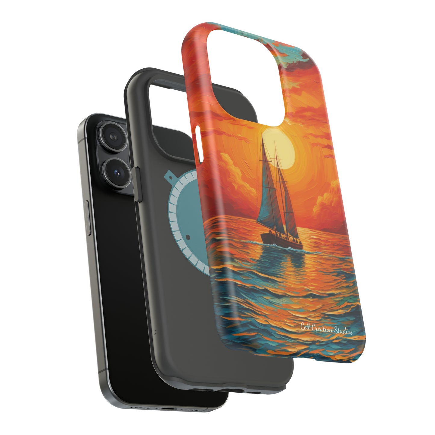 "Sailboat Sunset" - MagSafe Tough iPhone Cases