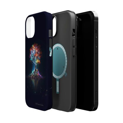 Introducing the "Vibrant Glow Tree" Cell Phone Case – Radiate Elegance with Nature's Brilliance -MagSafe Tough Cases