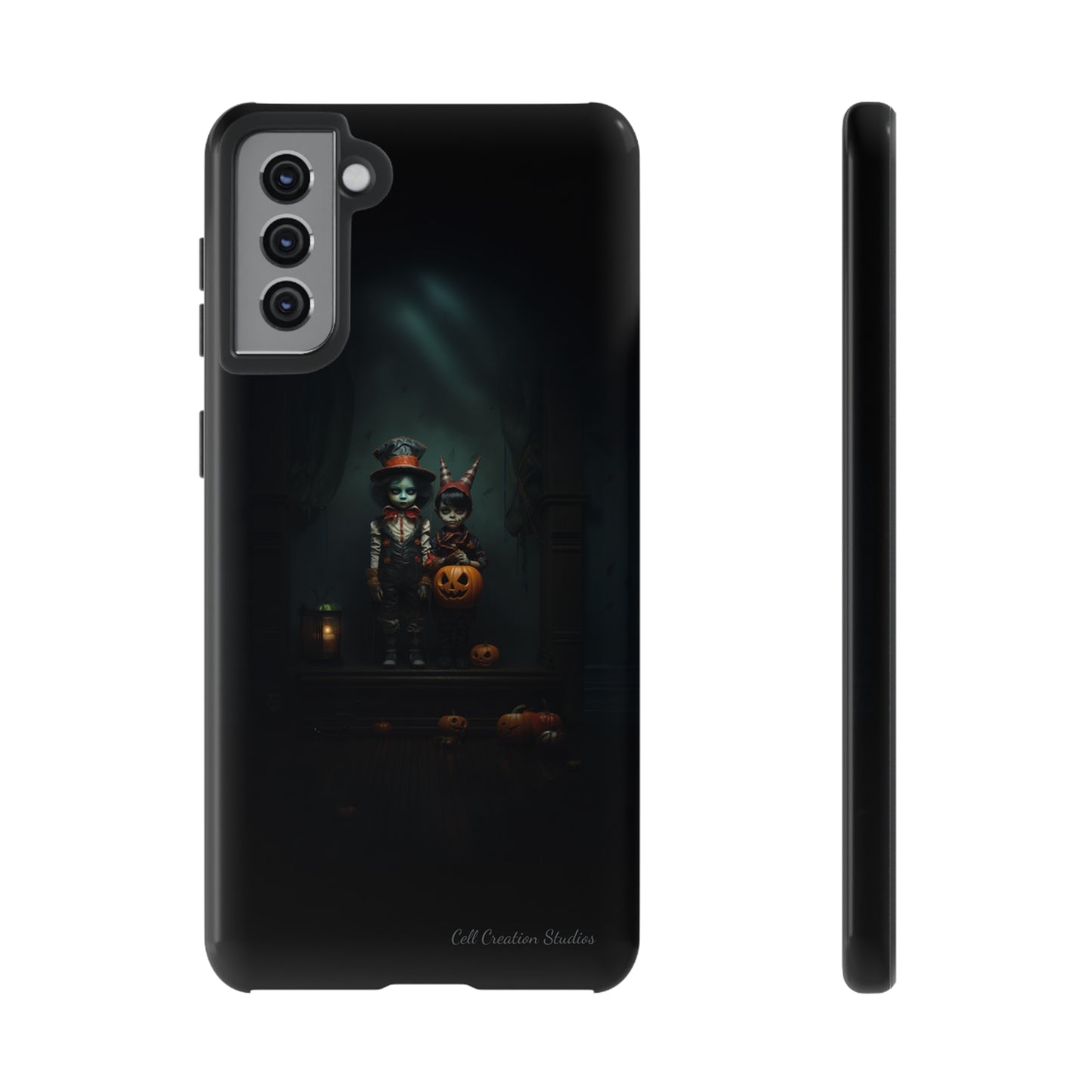 Introducing the "Haunted Halloween Kids" Cell Phone Case – A Glimpse into Spooky Wonder -Tough Cases