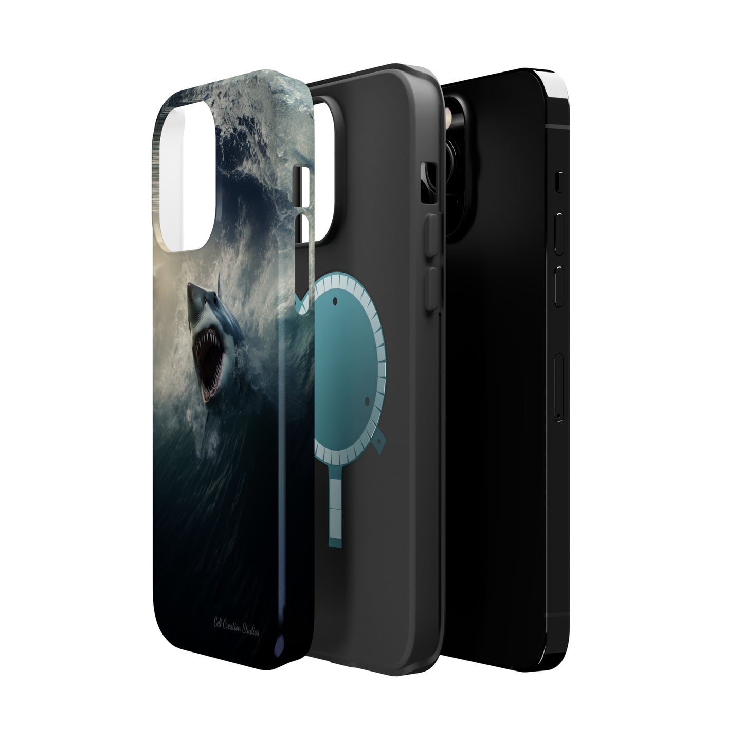 The "Ocean King Great White Shark" Phone Case -MagSafe Tough Cases