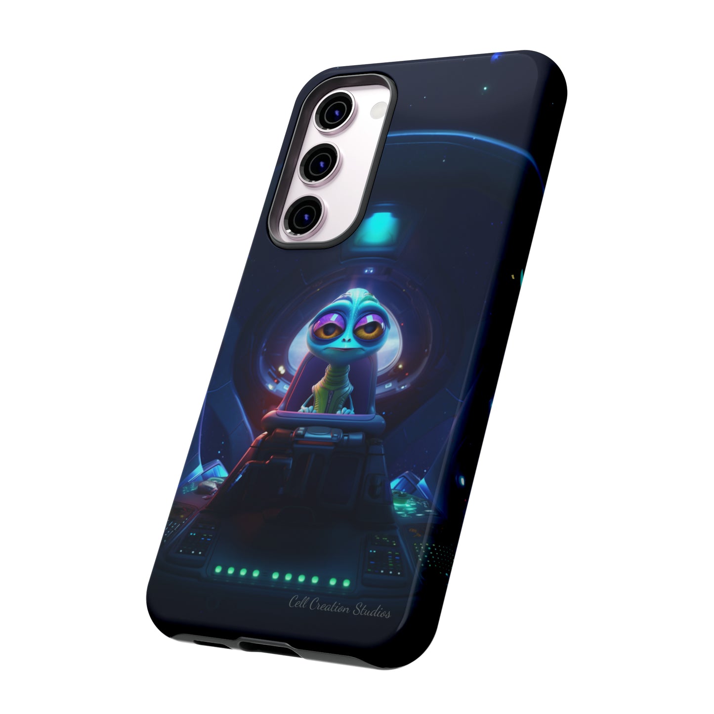 The "Cosmic Cruising Bored Alien" Phone Case -Tough Cases