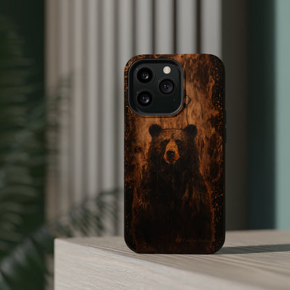 "Bear Wood Grain"-MagSafe Tough Cases