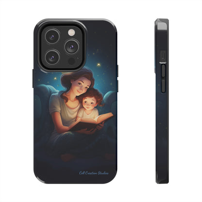 Introducing the "Bedtime Story Bliss" Cell Phone Case – Cherish Heartwarming Moments with Every Glance -Tough Phone Cases