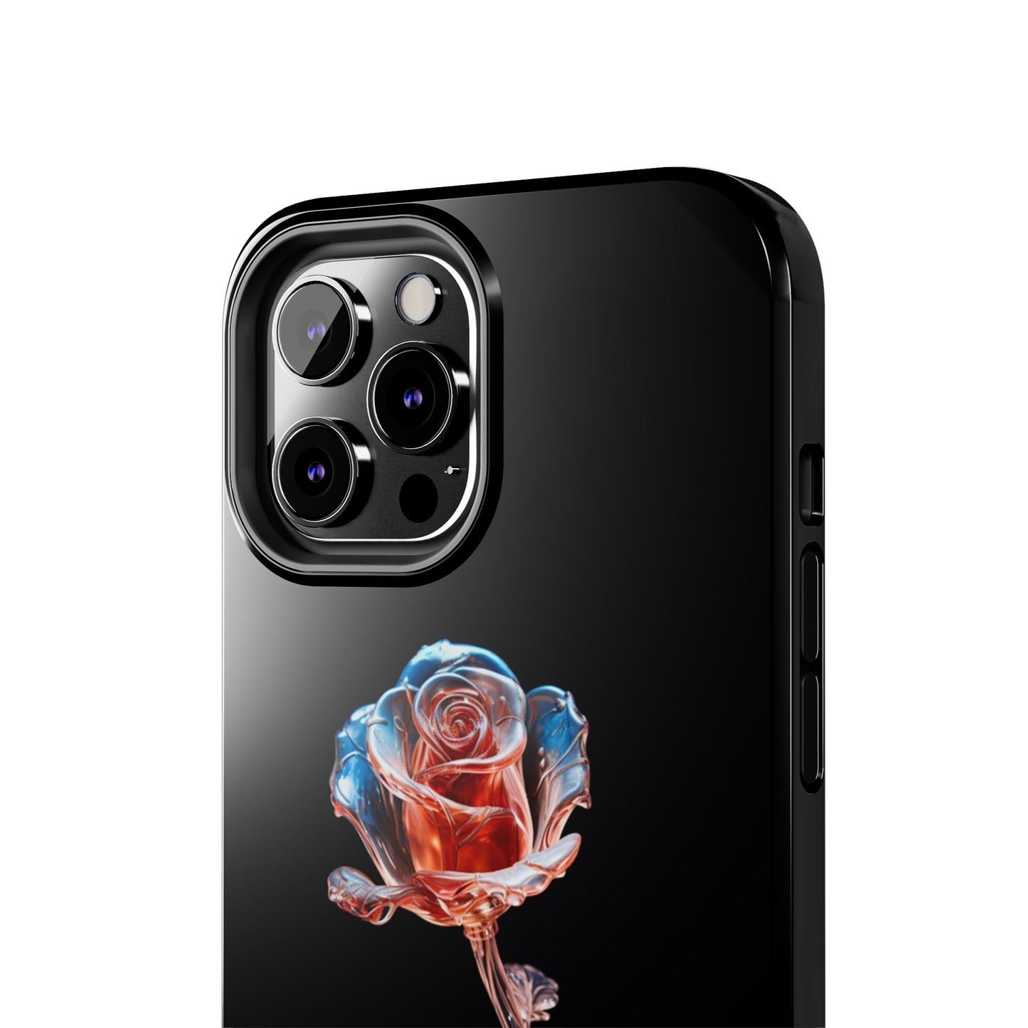 The "Glass Rose Elegance" Phone Case -Tough Phone Cases