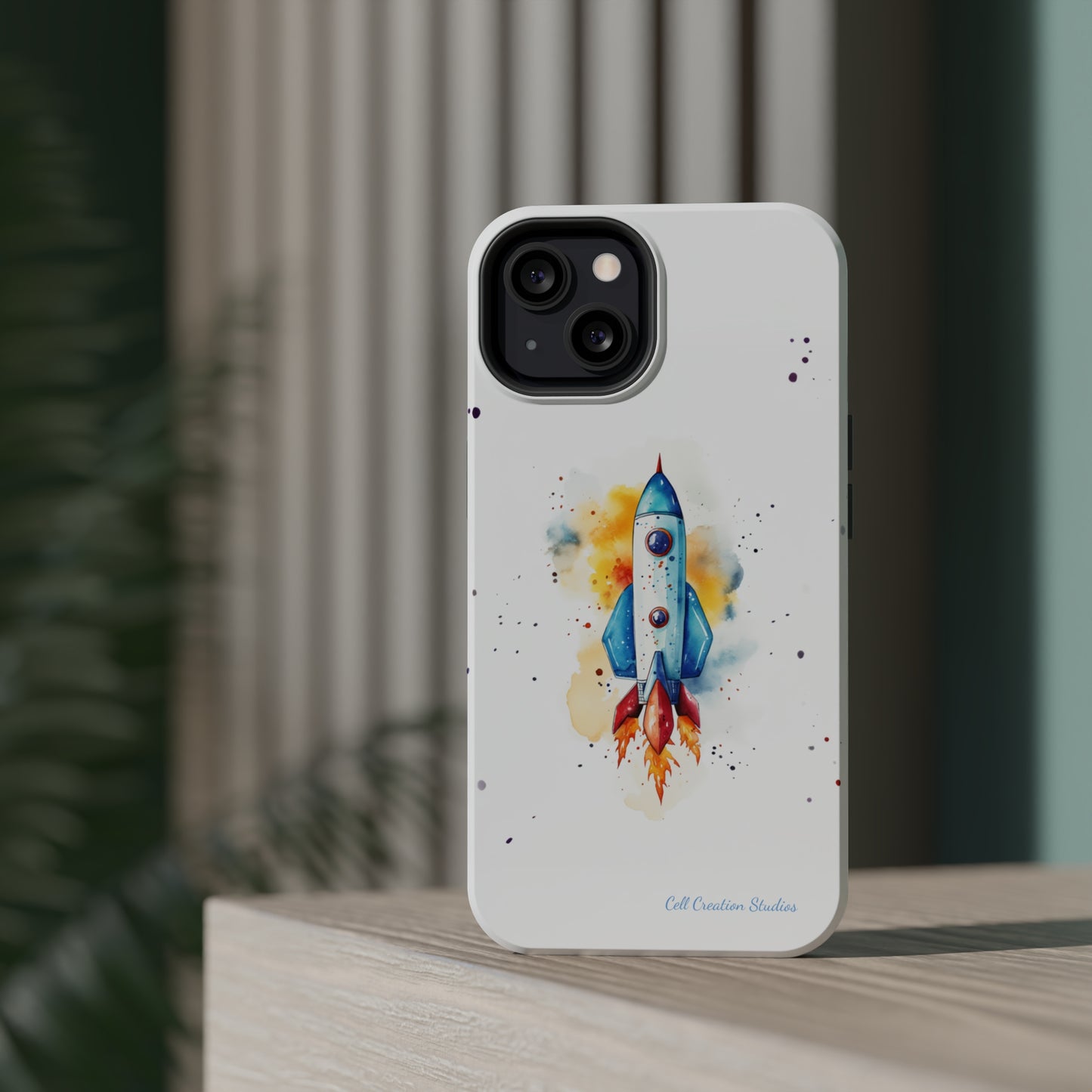 Introducing our "Cosmic Rocket" Cell Phone Case – Where Style Meets Adventure -MagSafe Tough Cases