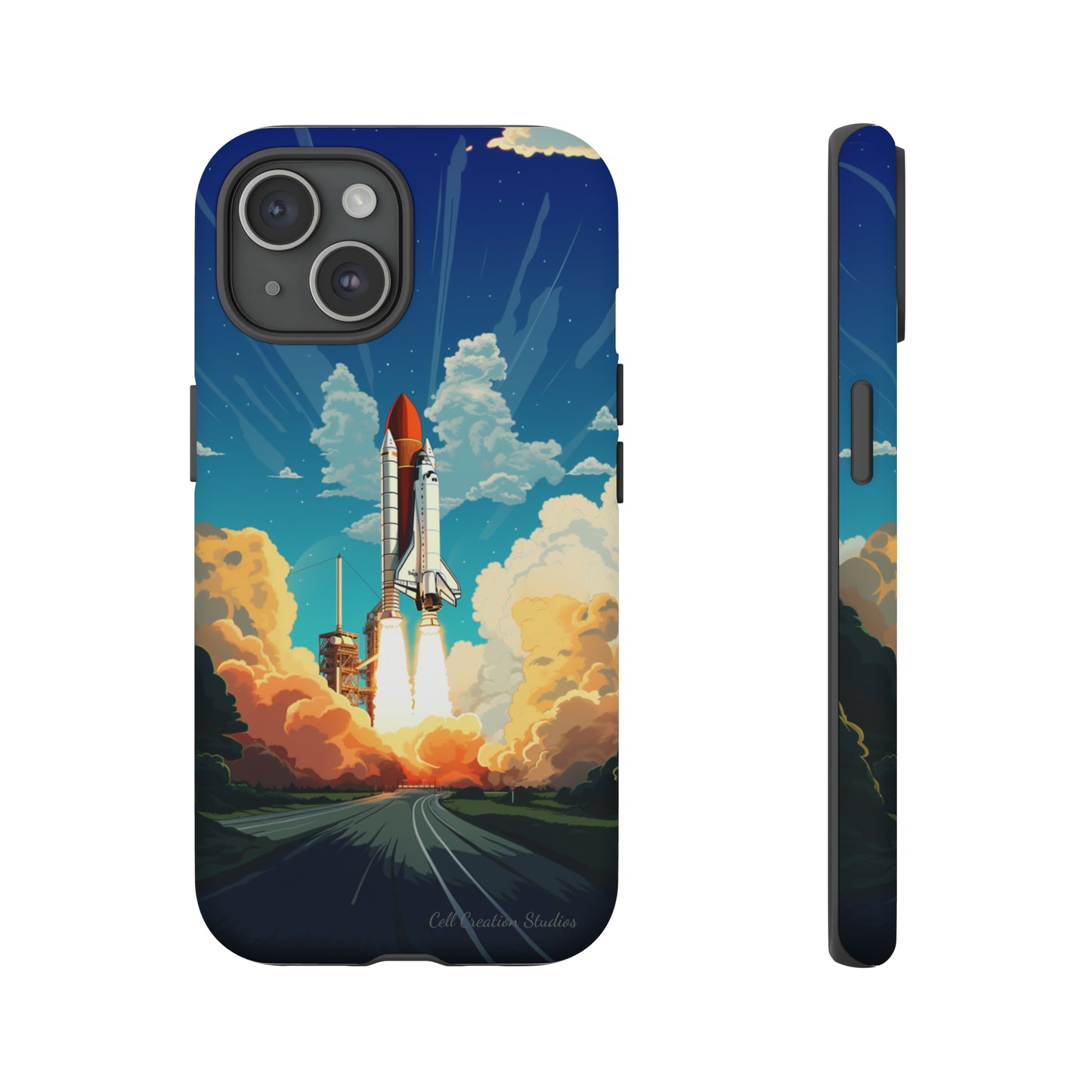 Introducing the "NASA Space Shuttle Launch" Cell Phone Case - Elevate Your Style to New Heights -Tough Cases