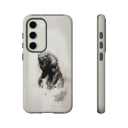 "Moonlit Shadow" Werewolf Sketch Cell Phone Case -Tough Cases