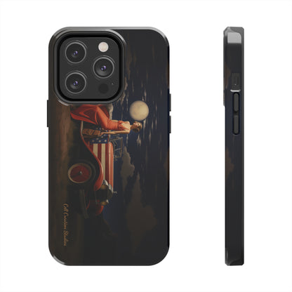 Introducing the "Desert Dreamer - 1920s Americana" Cell Phone Case – Embrace Nostalgic Elegance with Vintage Desert Charm -Tough Phone Cases