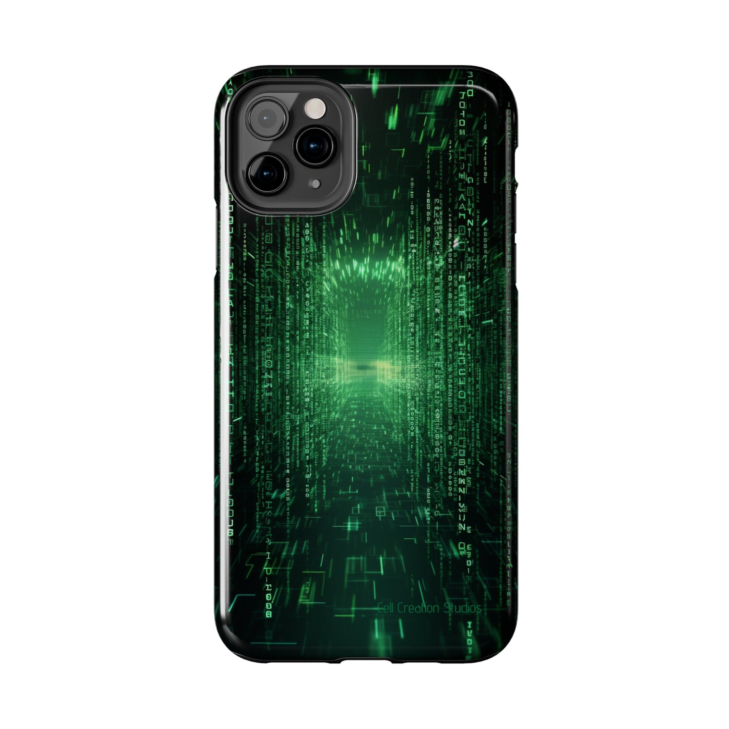 Introducing our "Digital Code Stream" Cell Phone Case – where style meets technology for your device's protection -Tough Phone Cases