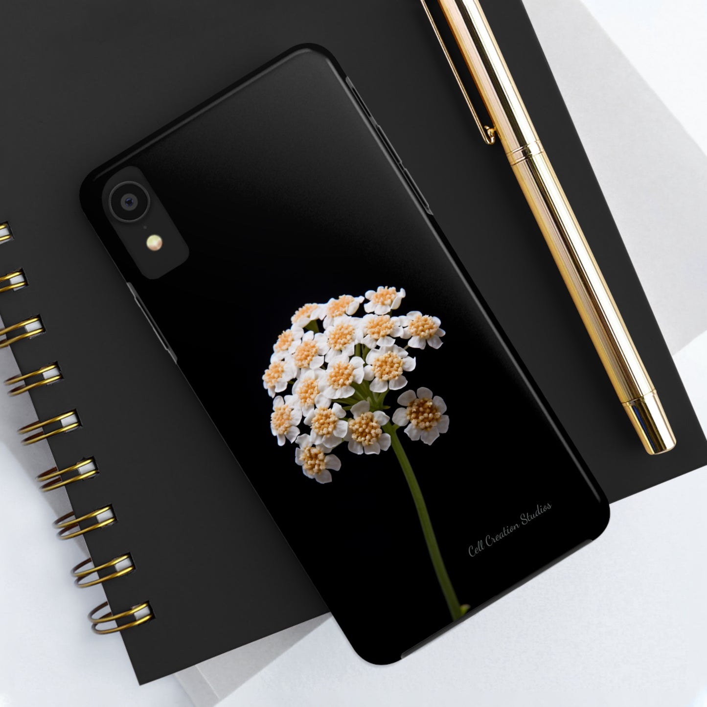 "Elegant Yarrow Bloom" Phone Case -Tough Phone Cases