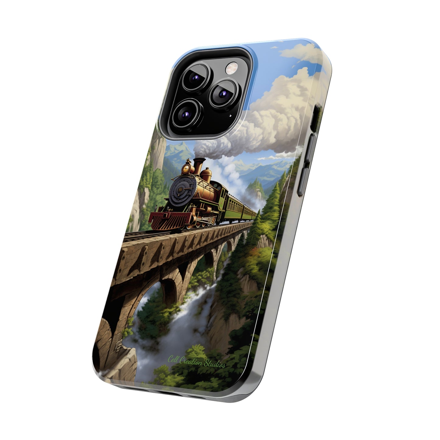 The "Scenic Mountain Train" Phone Case -Tough Phone Cases