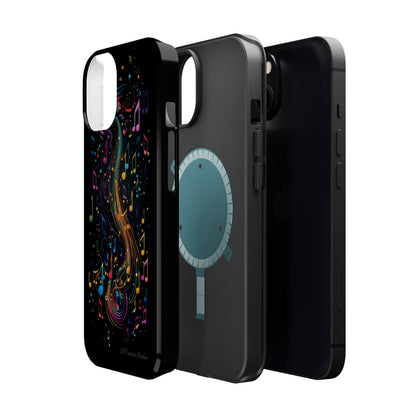 Elevate Your Style and Passion for Music with Our "Harmonious Notes" Cell Phone Case -MagSafe Tough Cases