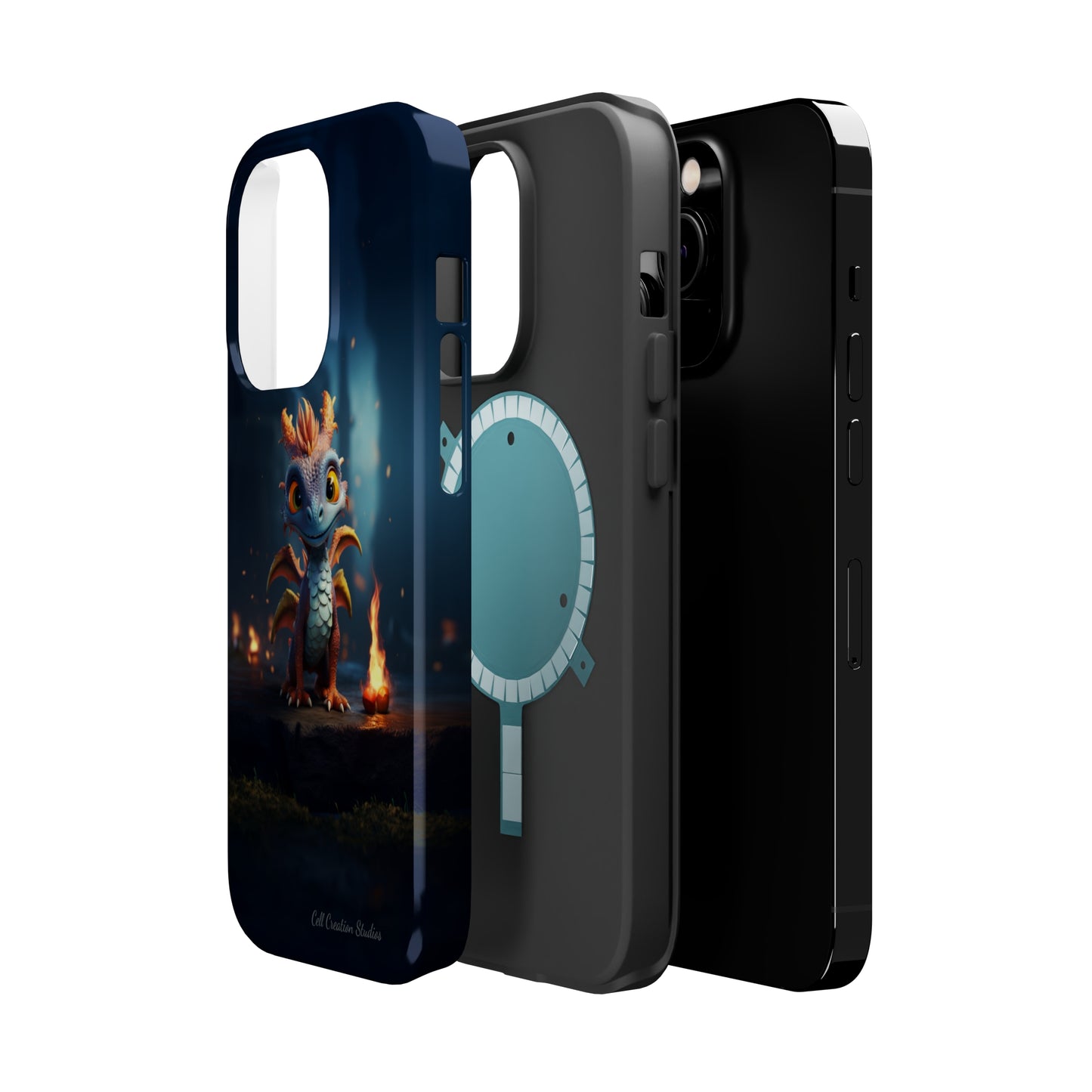 Introducing the "Azure Dragon" Cell Phone Case – Unleash Mythical Marvels -MagSafe Tough Cases