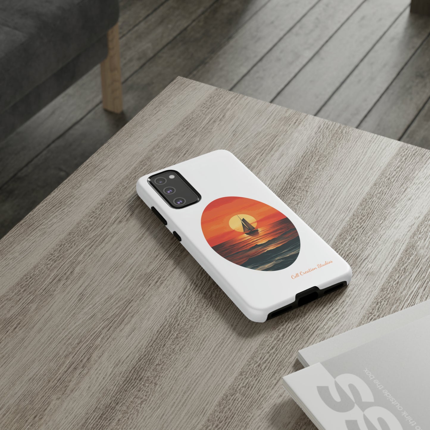 "Sailboat Sunset Serenity" -Tough Samsung Cases