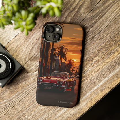 "Sunset Boulevard Classic Red Car" Cell Phone Case -Tough Cases