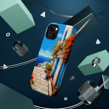 "Mediterranean Bliss Horizon" -MagSafe Tough iPhone Cases