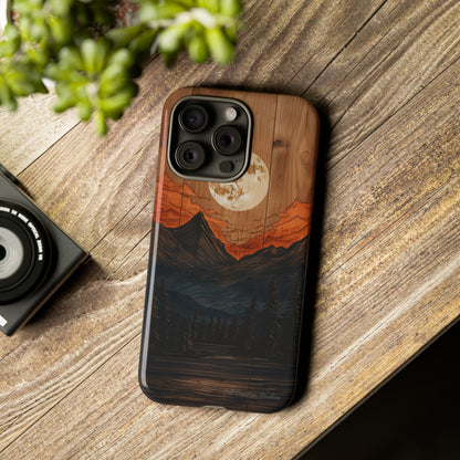 "Elevate Your Style with the Mountain Moonlight Phone Case" -Tough Cases