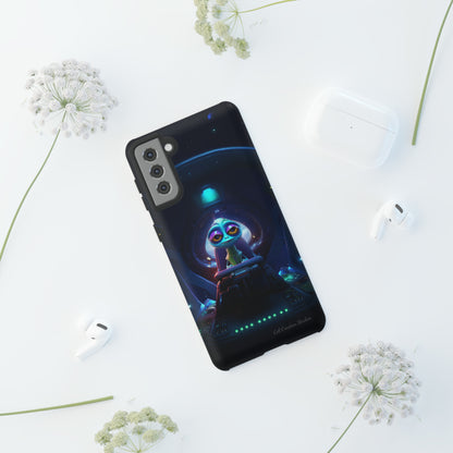 The "Cosmic Cruising Bored Alien" Phone Case -Tough Cases