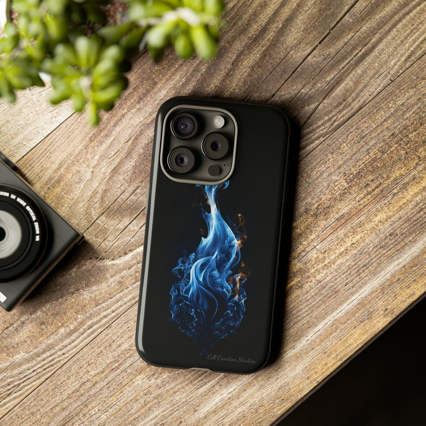 "Blue Flame" Phone Case: Ignite Your Style with Fiery Elegance -Tough Cases