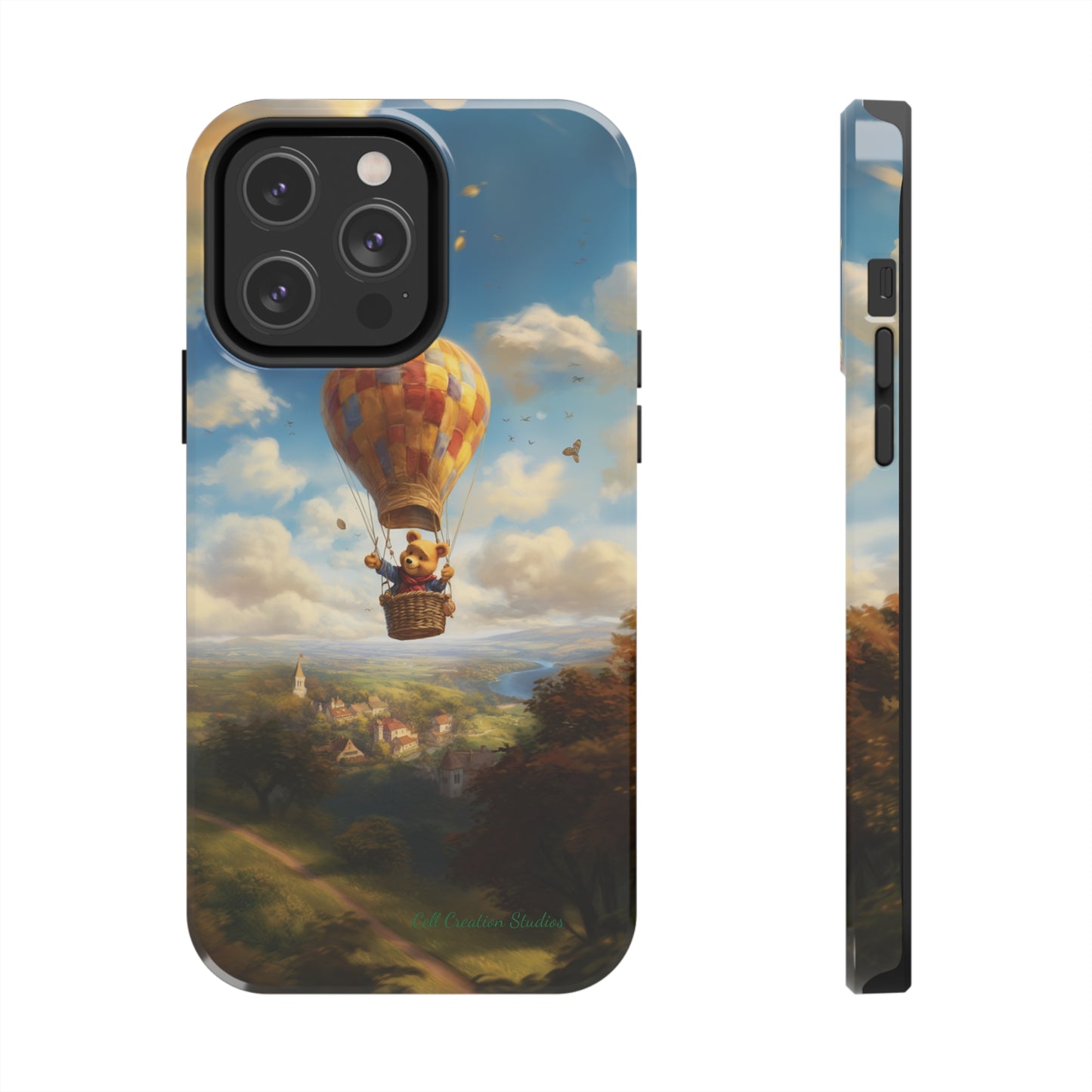 Introducing the "Winnie-The-Pooh's Balloon Adventure" Cell Phone Case – Soar to New Heights in Style -Tough Phone Cases