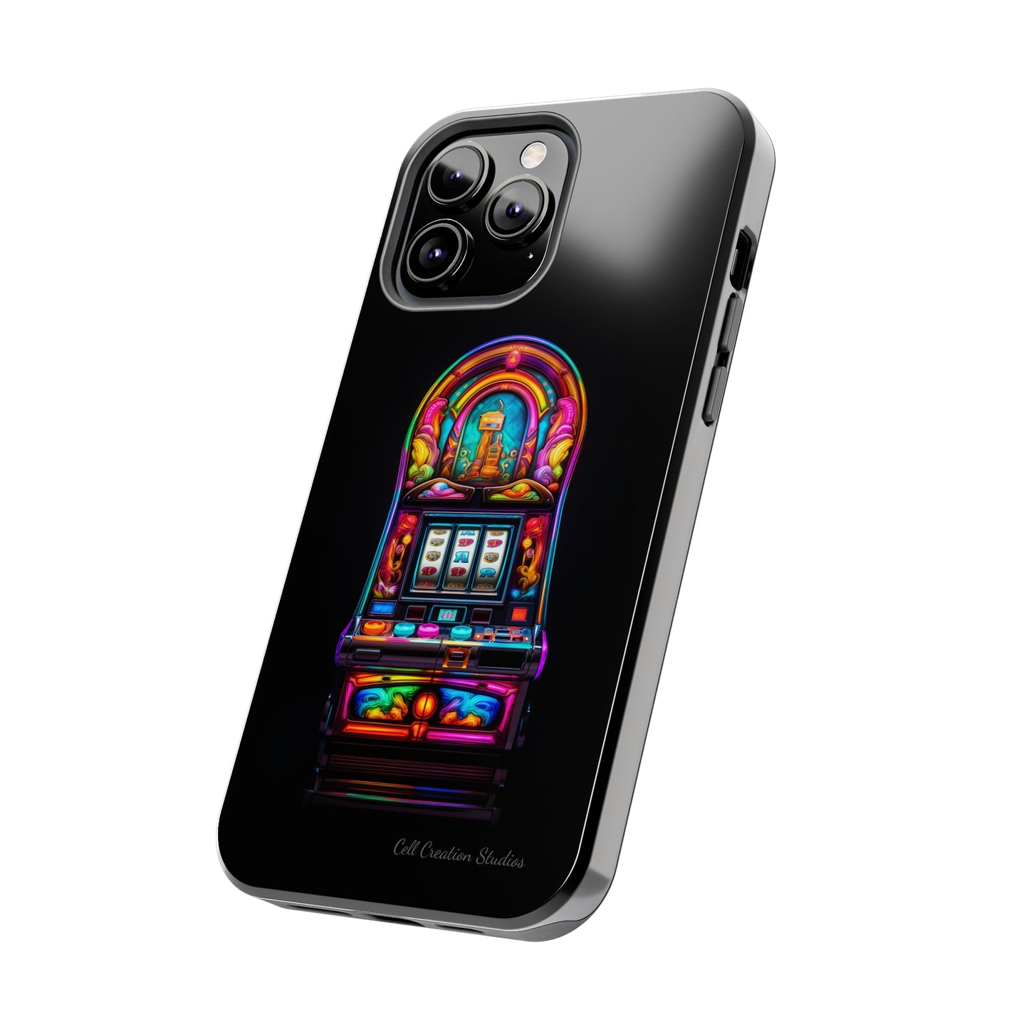 Introducing the "Vibrant Slot Frenzy" Cell Phone Case – Experience the Thrill of Colors and Luck -Tough Phone Cases