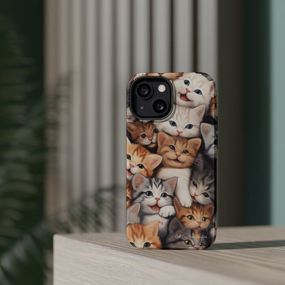 "Kitten Cuddle Haven" Phone Case -MagSafe Tough Cases