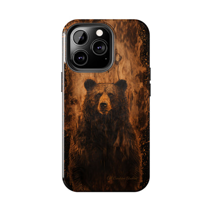 "Bear Wood Grain"-Tough Phone Cases