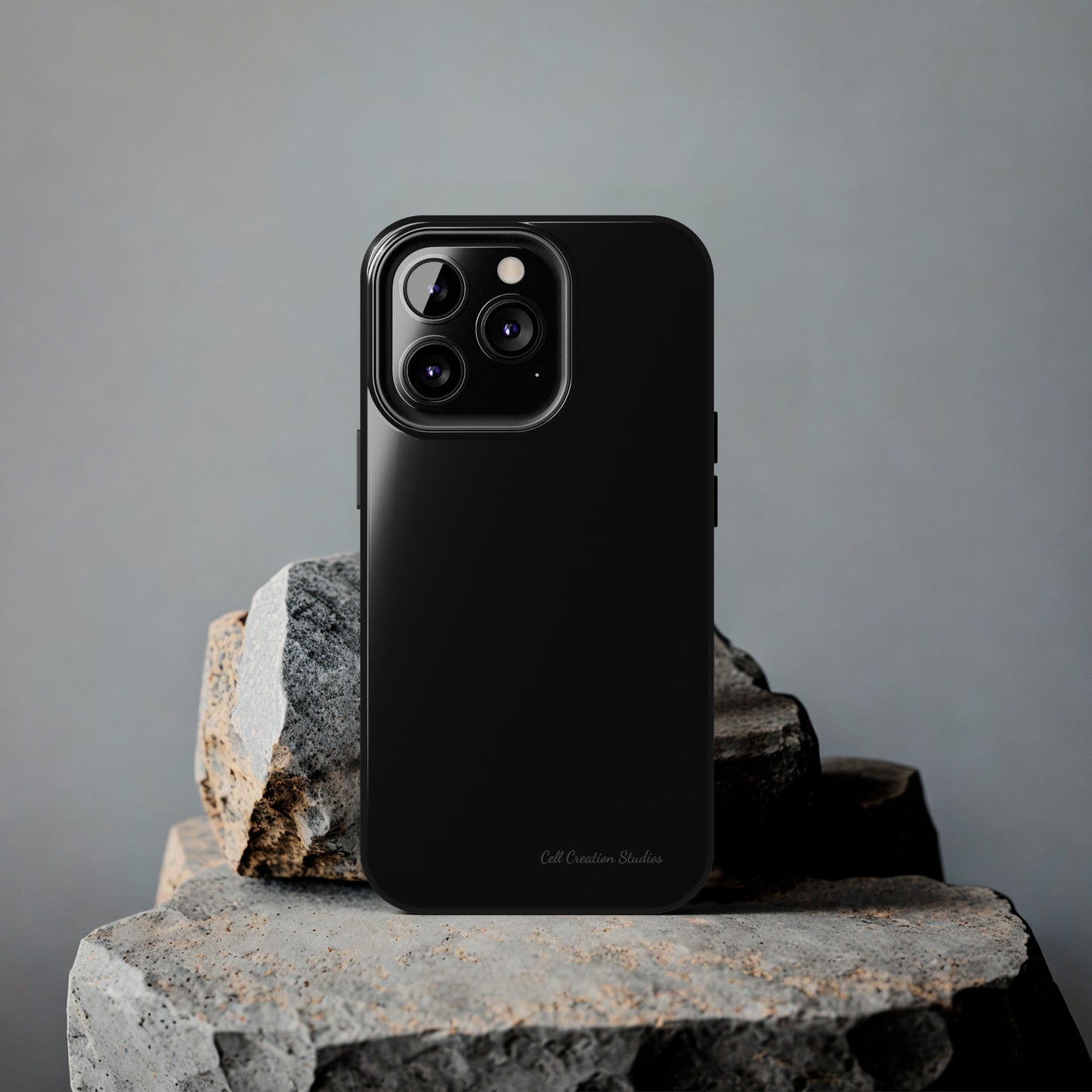 "Stealth Black Defender" -Tough iPhone Cases