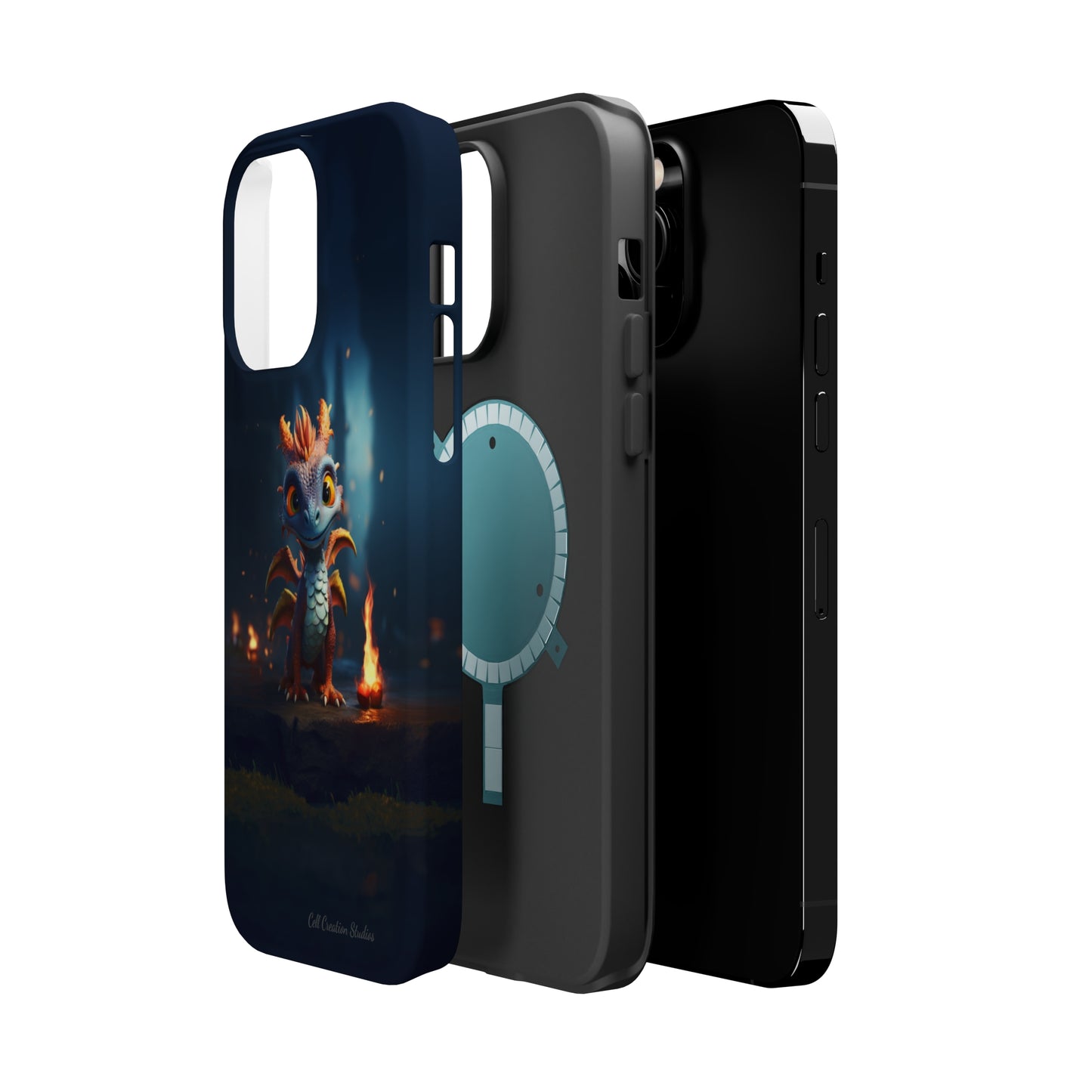 Introducing the "Azure Dragon" Cell Phone Case – Unleash Mythical Marvels -MagSafe Tough Cases