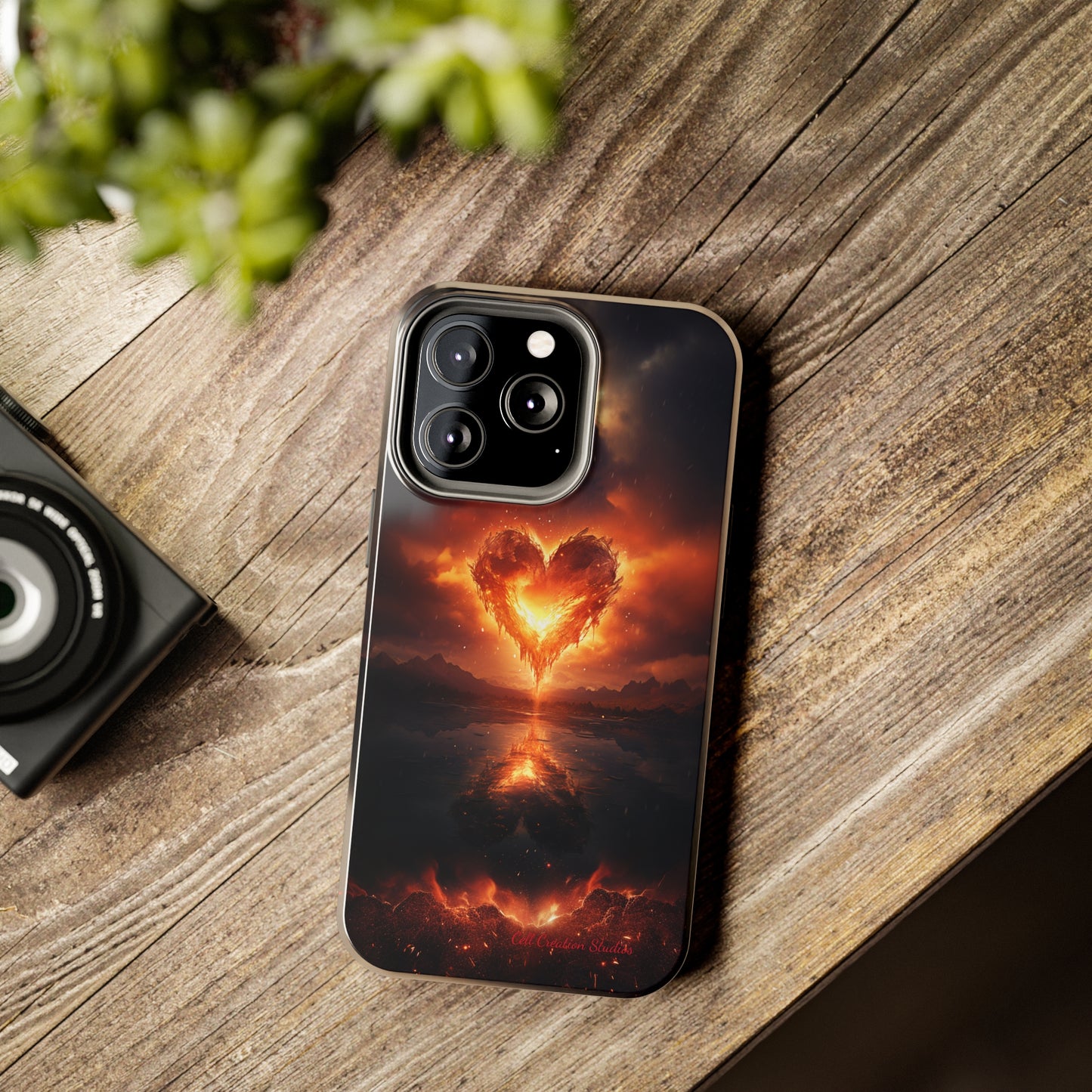 Introducing the "Flaming Heart" Cell Phone Case – Ignite Your Passion! -Tough Phone Cases