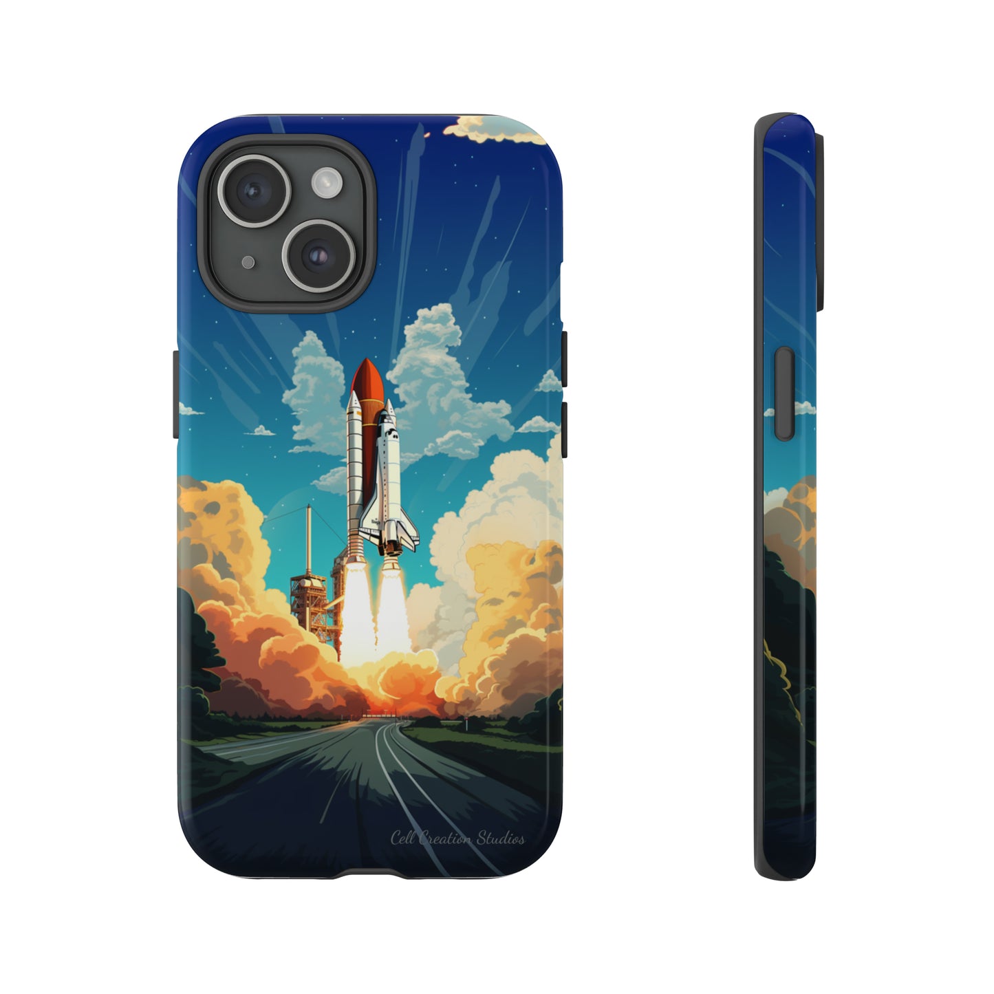 Introducing the "NASA Space Shuttle Launch" Cell Phone Case - Elevate Your Style to New Heights -Tough Cases