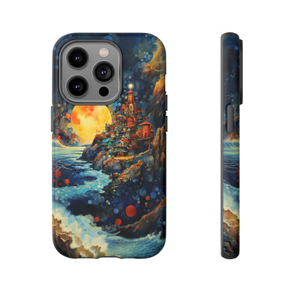 "Moonlit Coastal Vista" -Tough iPhone Cases