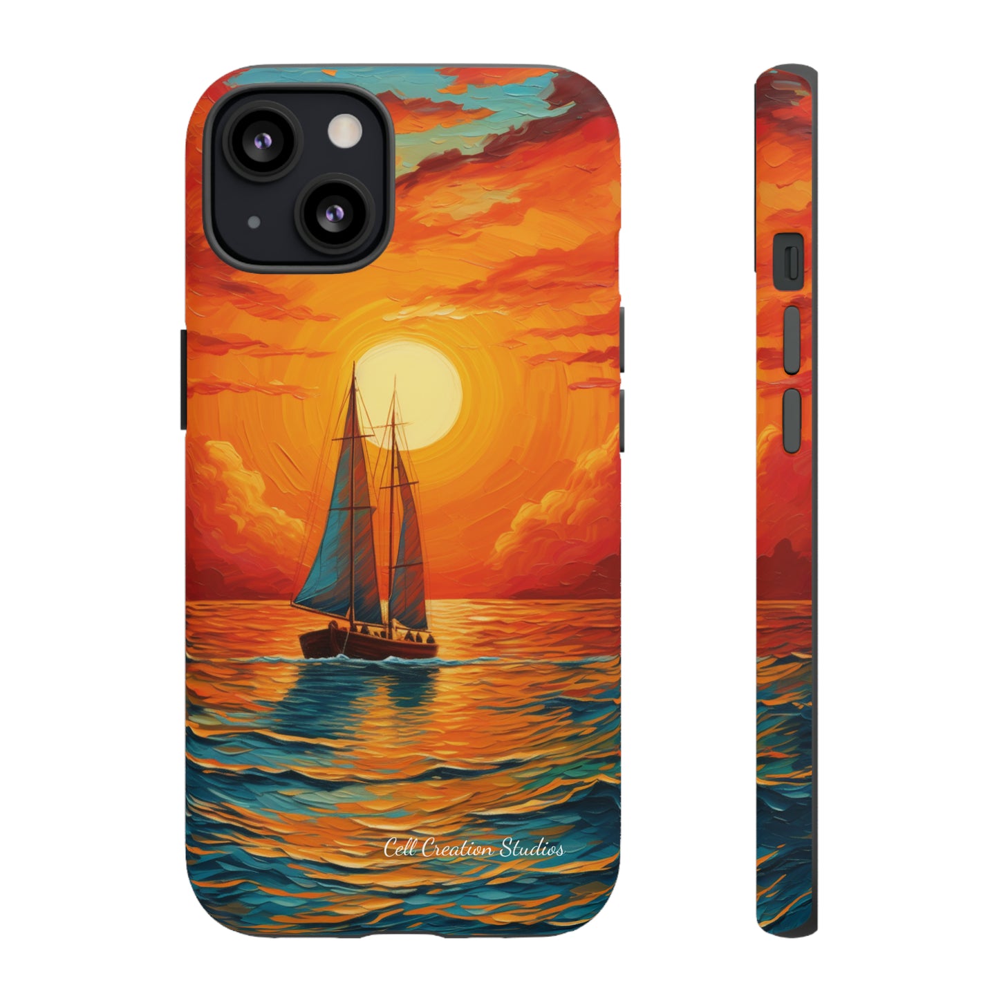 "Sailboat Sunset" - Tough iPhone Cases