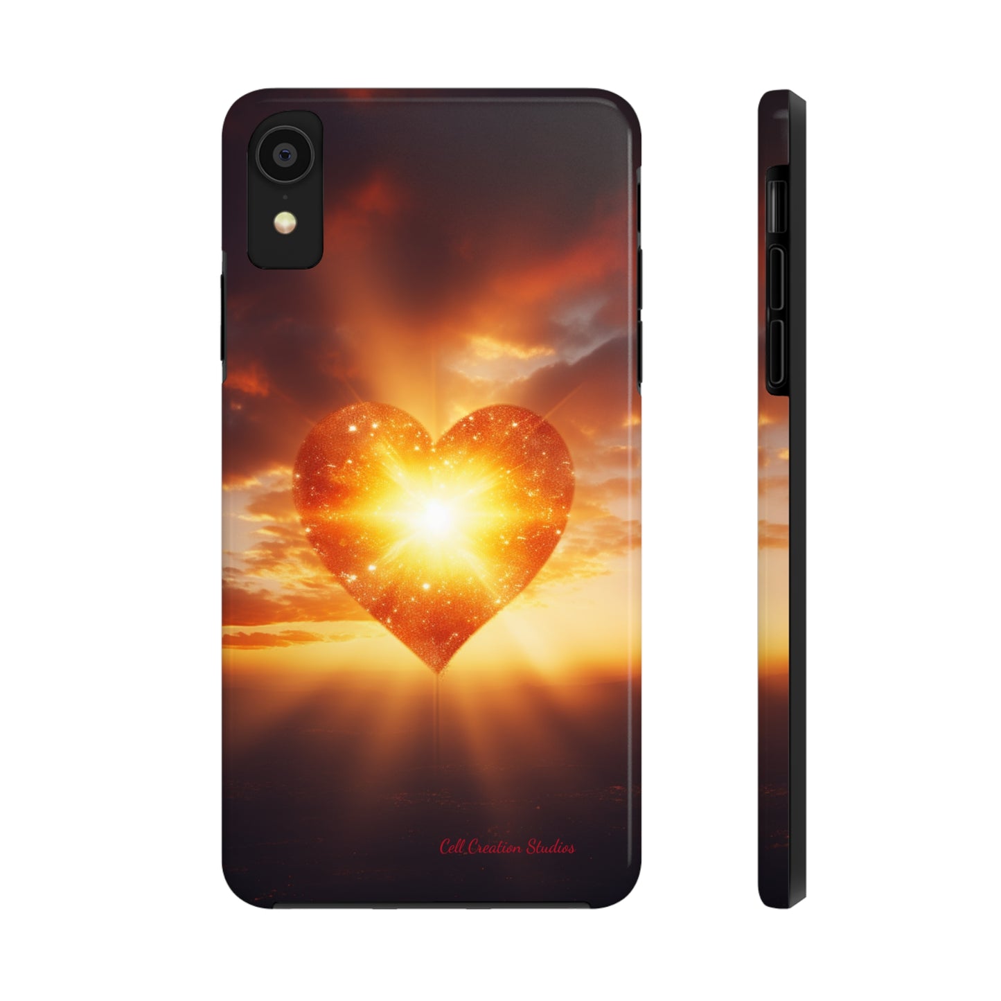 Introducing the "Sunlit Heart" Cell Phone Case – Embrace Love and Radiance -Tough Phone Cases