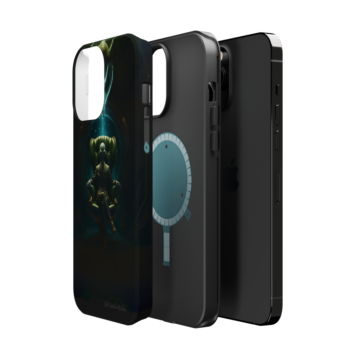 Introducing the "Galactic Advisor" Cell Phone Case - Embrace Alien Wisdom -MagSafe Tough Cases