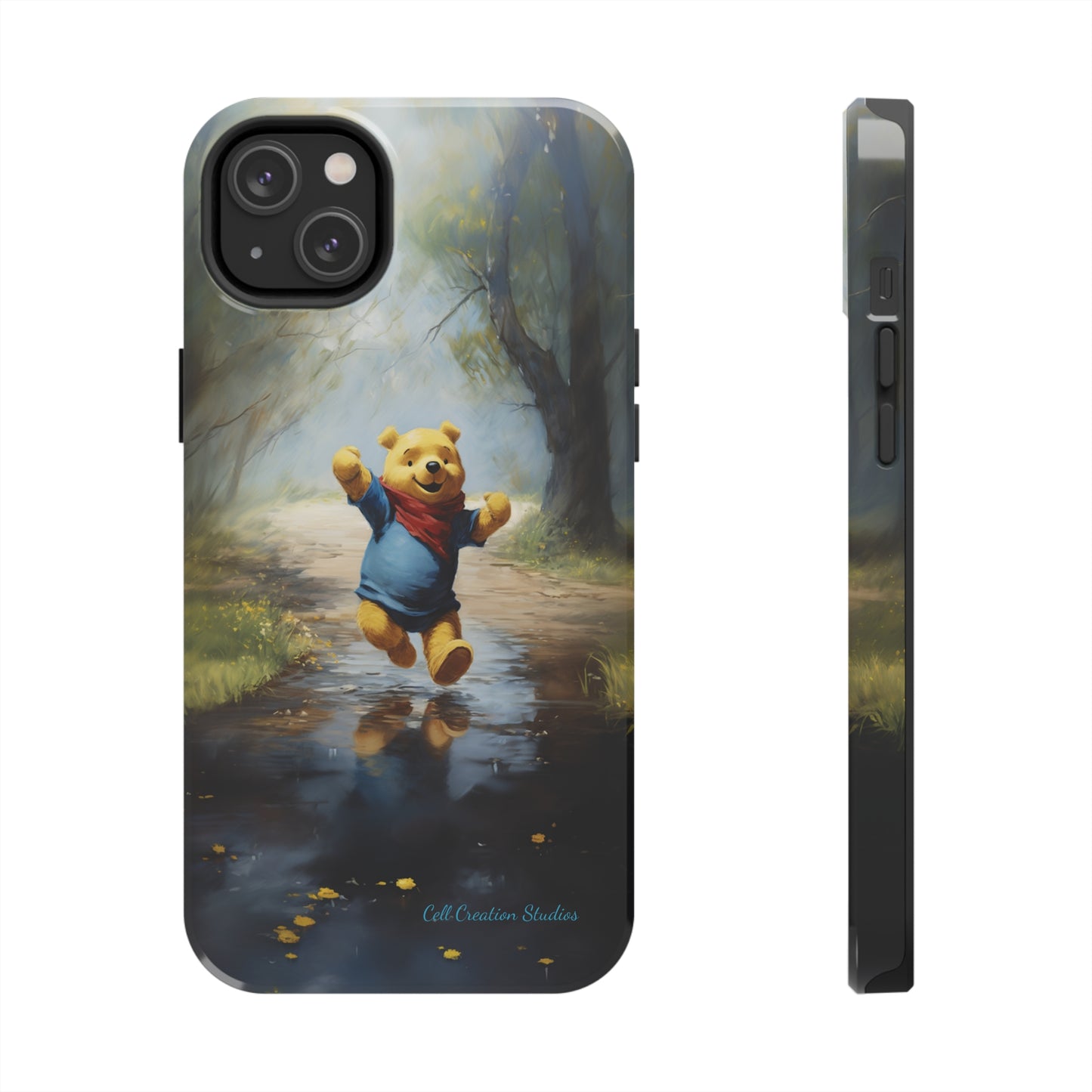 Introducing the "Winnie-The-Pooh Puddle Splash" Cell Phone Case – A Splash of Nostalgic Fun -Tough Phone Cases