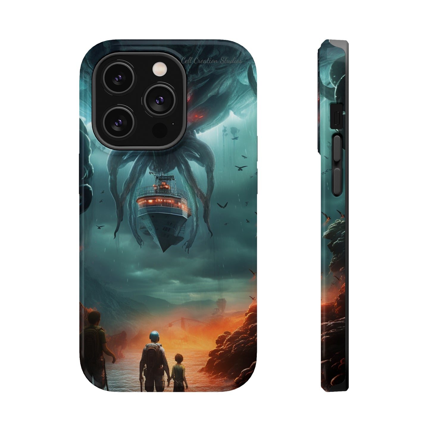 Introducing the "Extraterrestrial Resonance" Cell Phone Case – Unveil the Unseen! -MagSafe Tough Cases