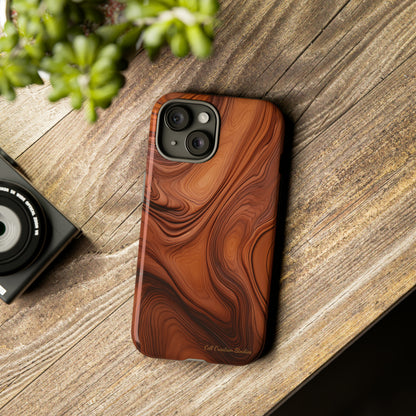 The "Natural Elegance" Wood Pattern Phone Case-Tough Cases