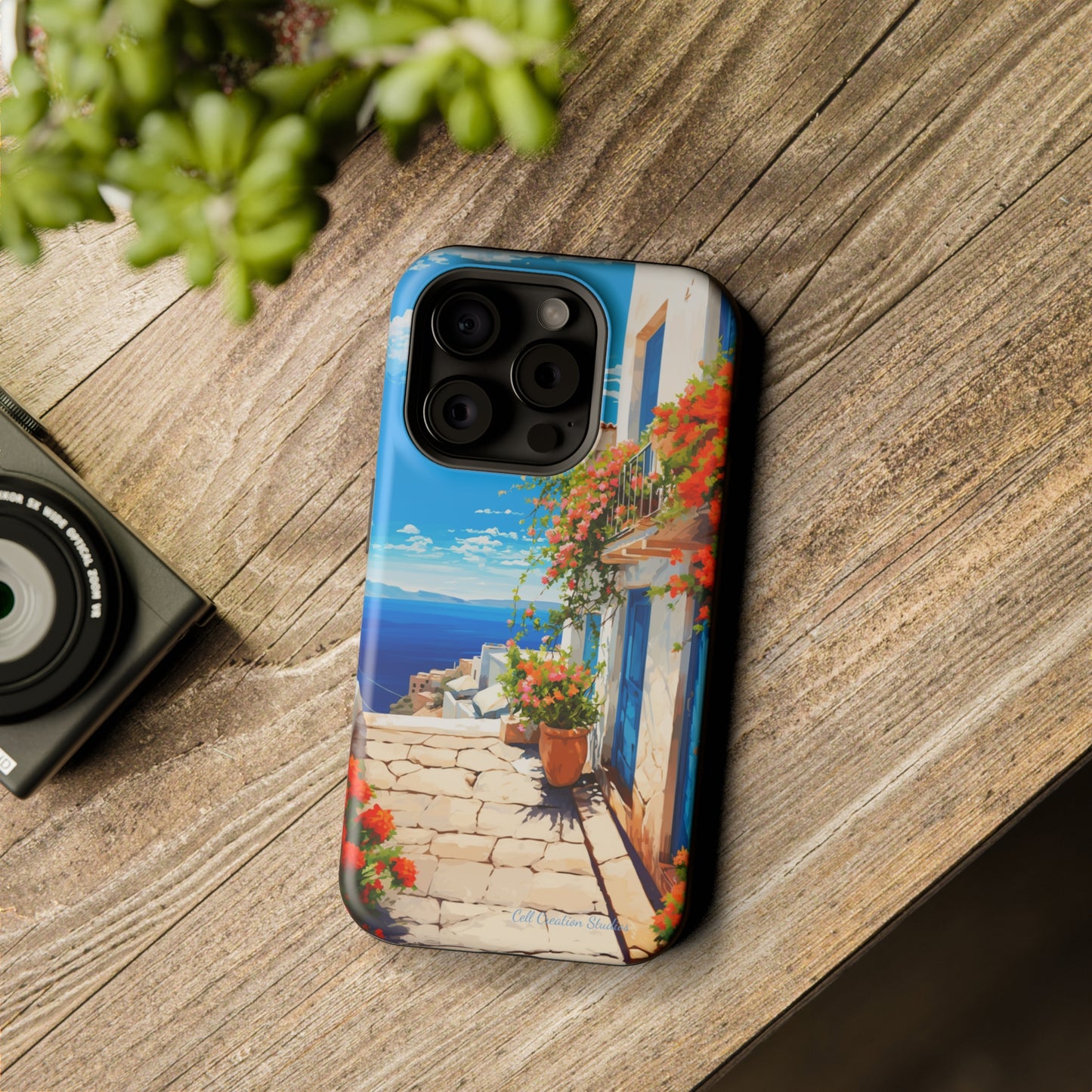 "Mediterranean Bliss Horizon" -MagSafe Tough iPhone Cases