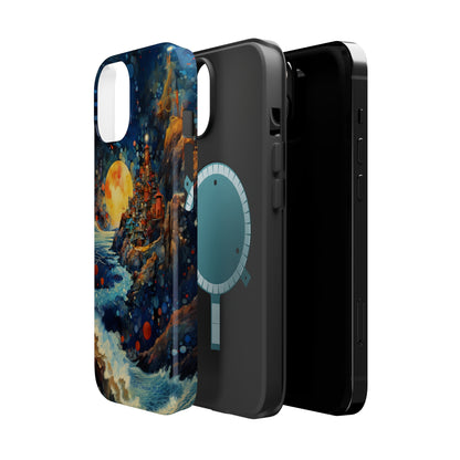 "Moonlit Coastal Vista" -MagSafe Tough iPhone Cases