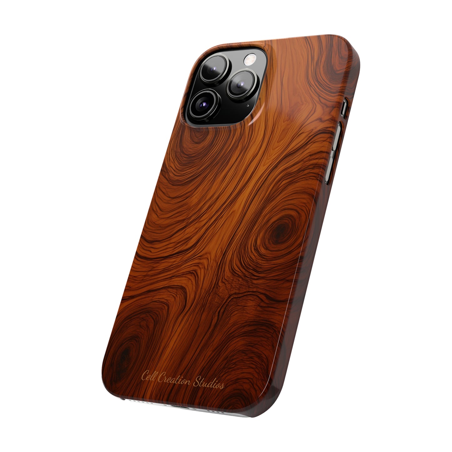 Introducing the "Natural Woodgrain" Cell Phone Case – Embrace Organic Beauty with Wood Pattern Design -Slim Phone Cases